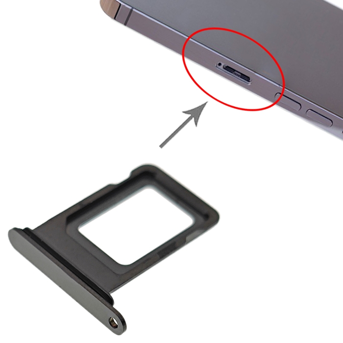 iPhone 13 Pro black SIM card tray replacement