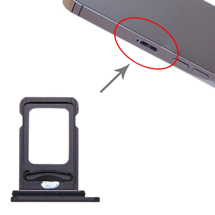 iPhone 13 Pro black SIM card tray replacement