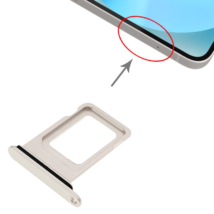 iPhone 13 SIM card tray silver replacement