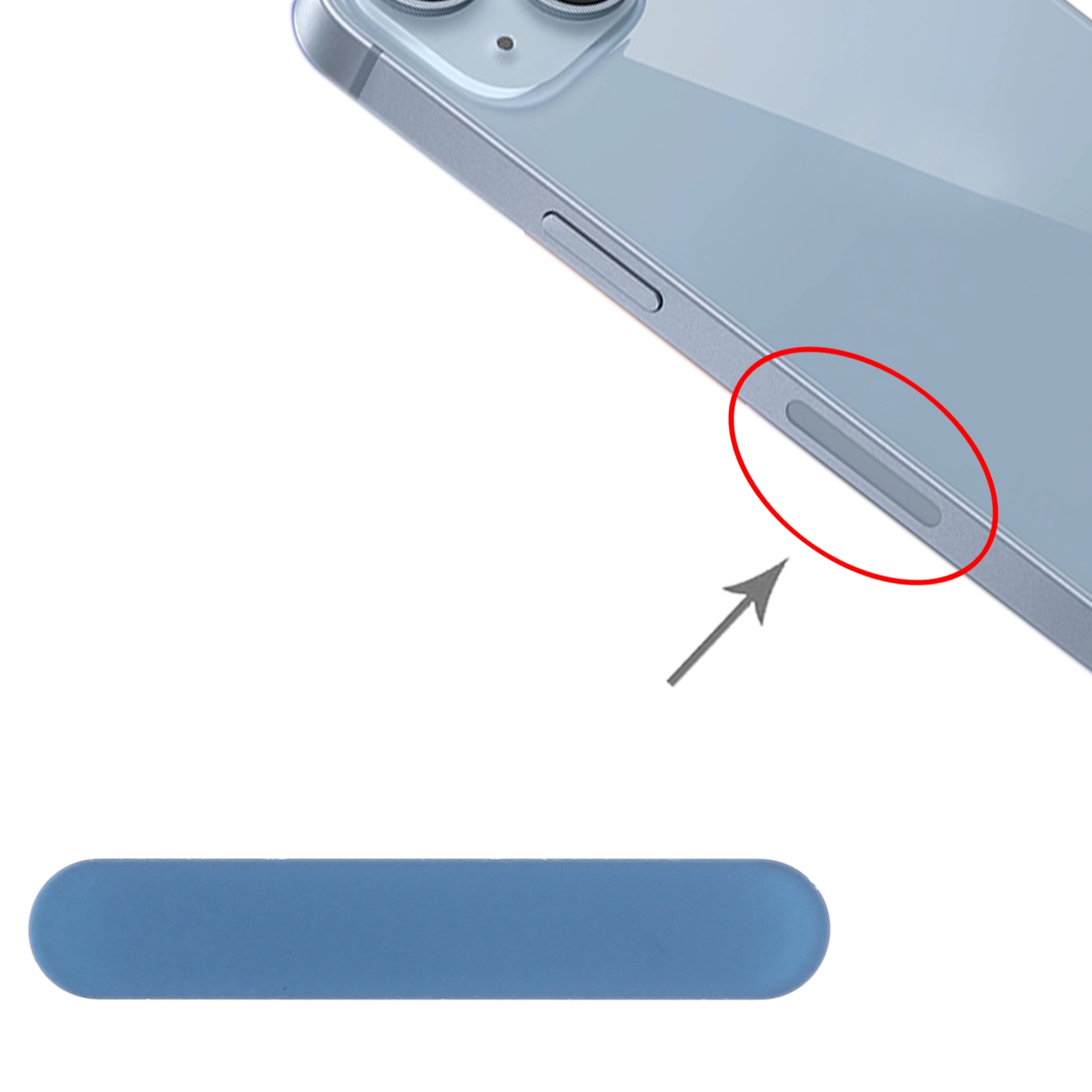 iPhone 13 Mini Blue Antenna Glass Plate Replacement - Image 3