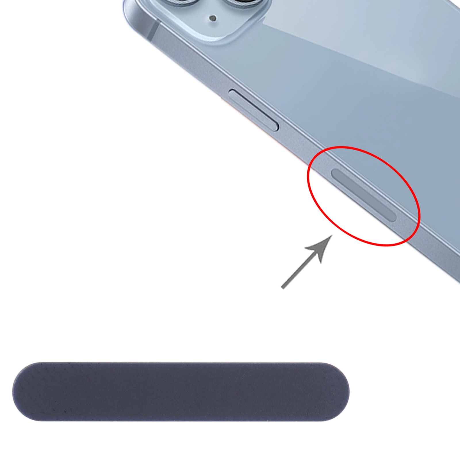 iPhone 13 5G Antenna Glass Plate Midnight Replacement - Image 3