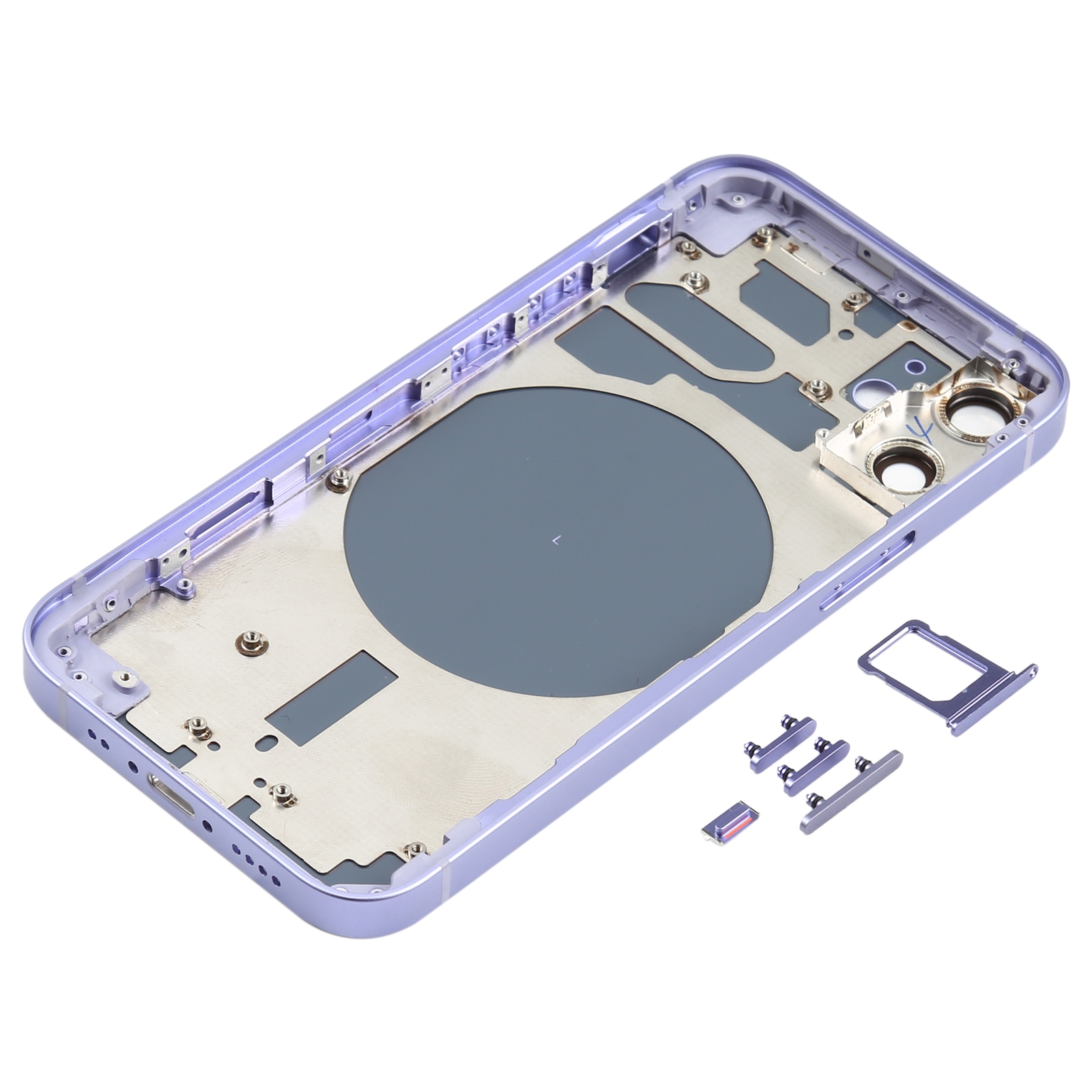 iPhone 12 mini Purple Back Housing Cover Replacement - Image 2