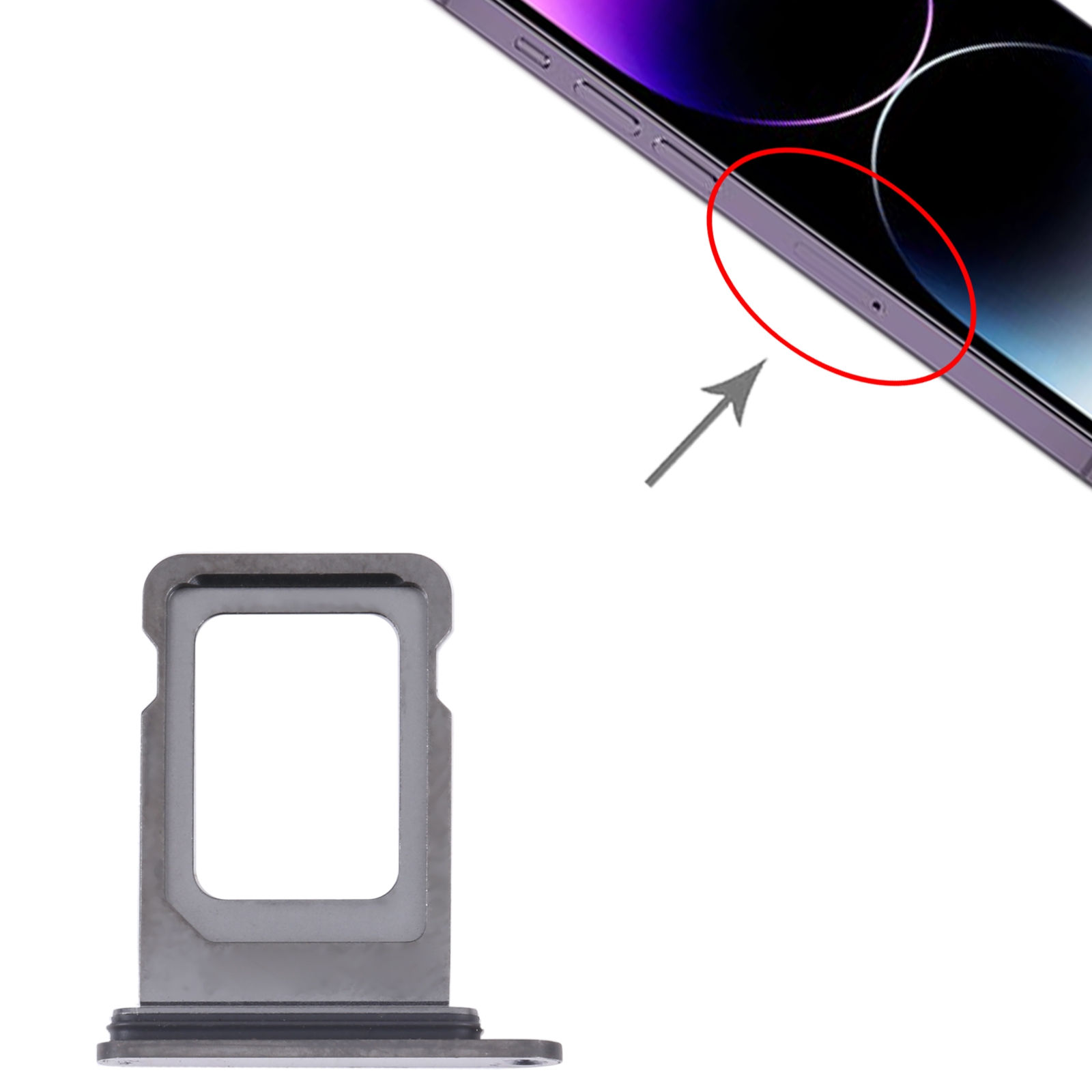 iPhone 14 Pro Purple SIM Card Tray Replacement - Image 3