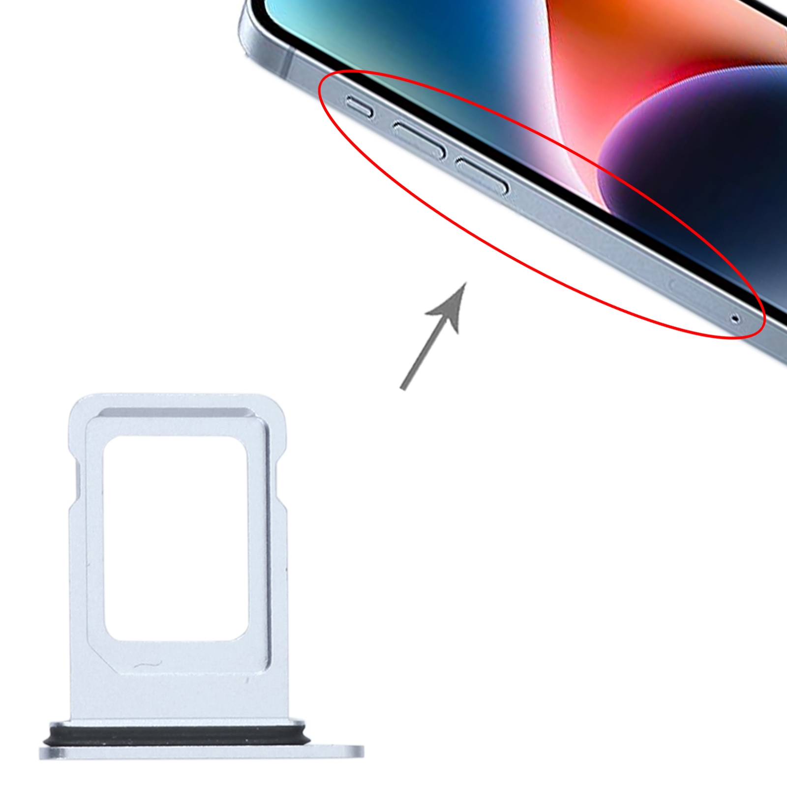 iPhone 14 Plus Blue SIM Card Tray Replacement - Image 3