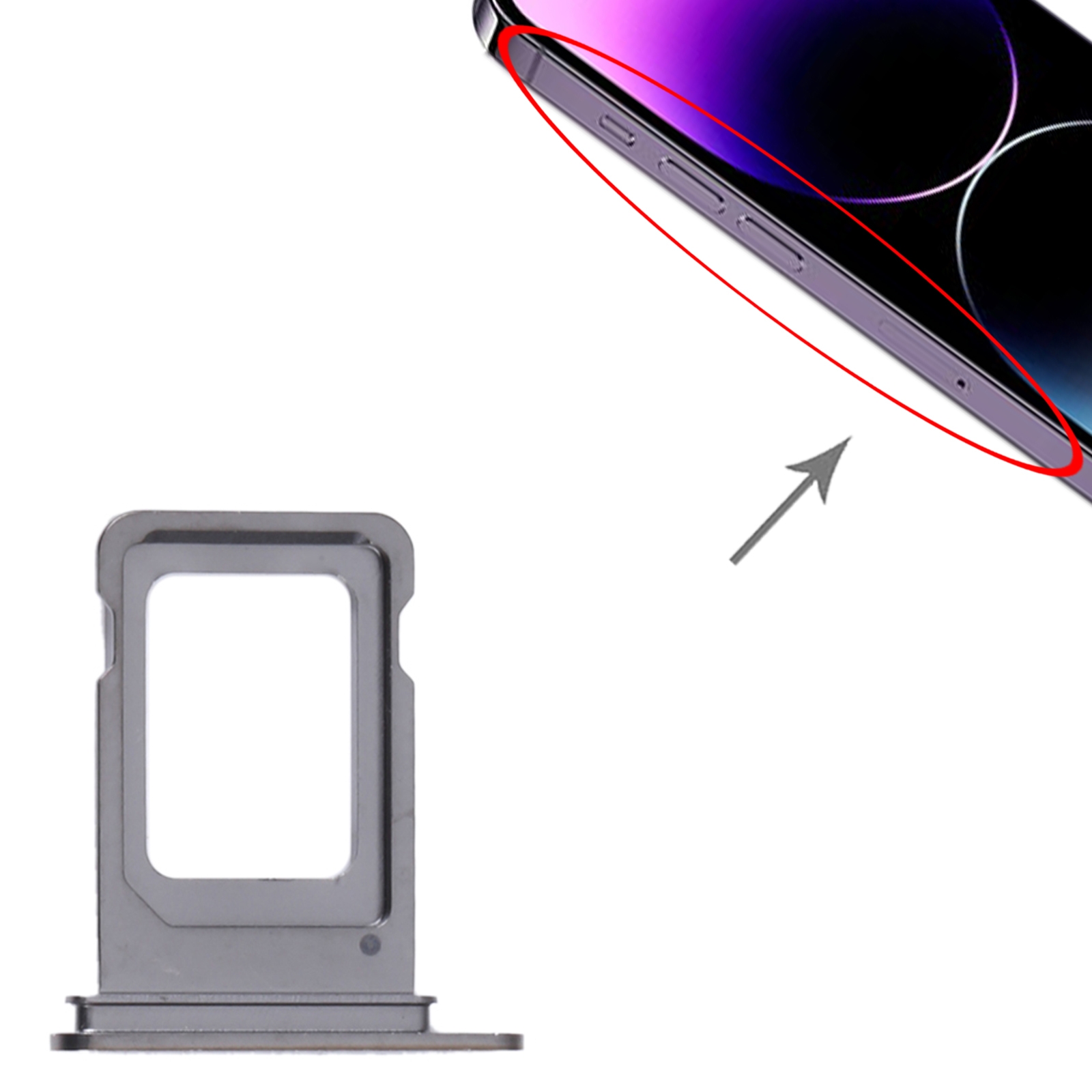 iPhone 14 Pro Max Purple SIM Card Tray Replacement - Image 3