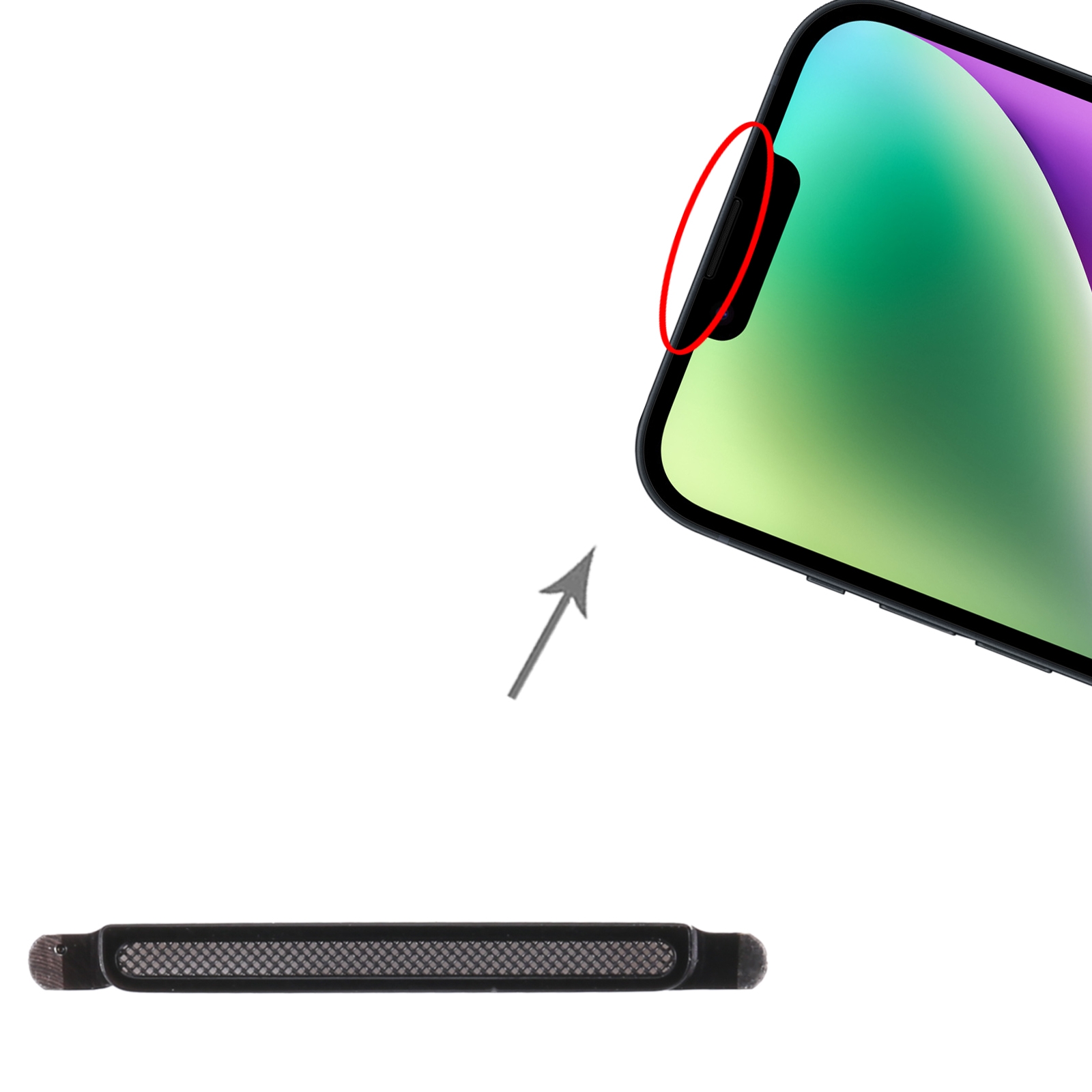 iPhone 14 Plus Earpiece Mesh Cover Replacement - Image 3