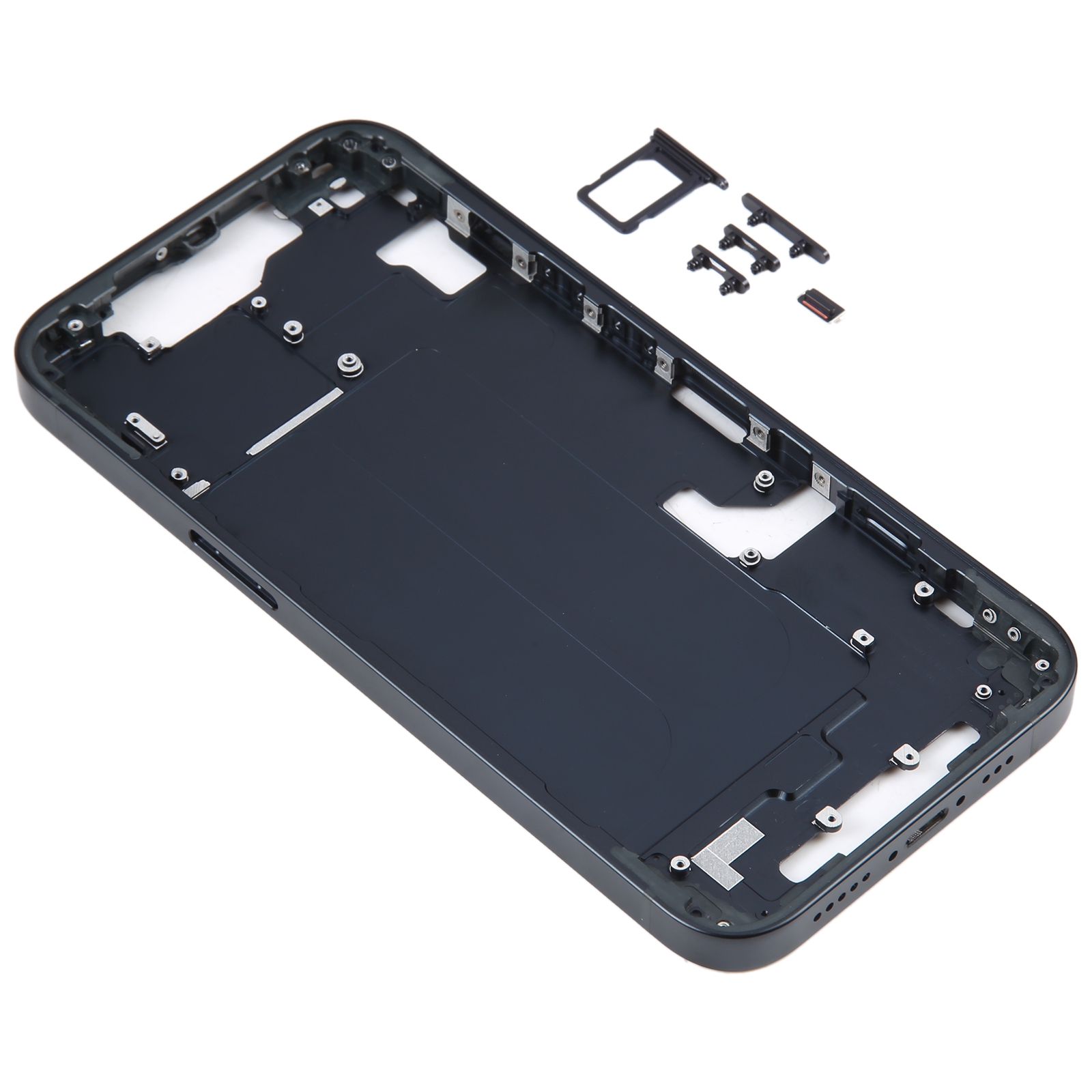 iPhone 14 Black Middle Frame with Side Keys Replacement - Image 3