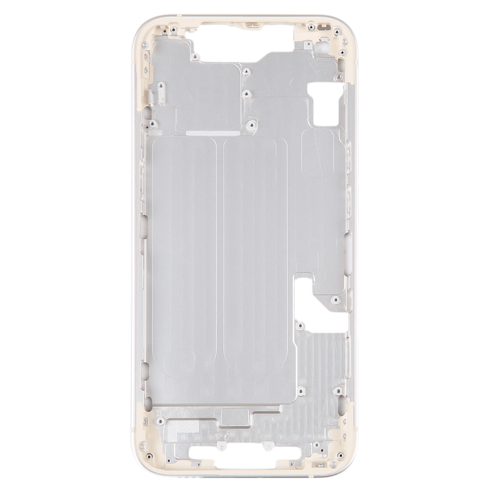 iPhone 14 middle frame with gold side keys