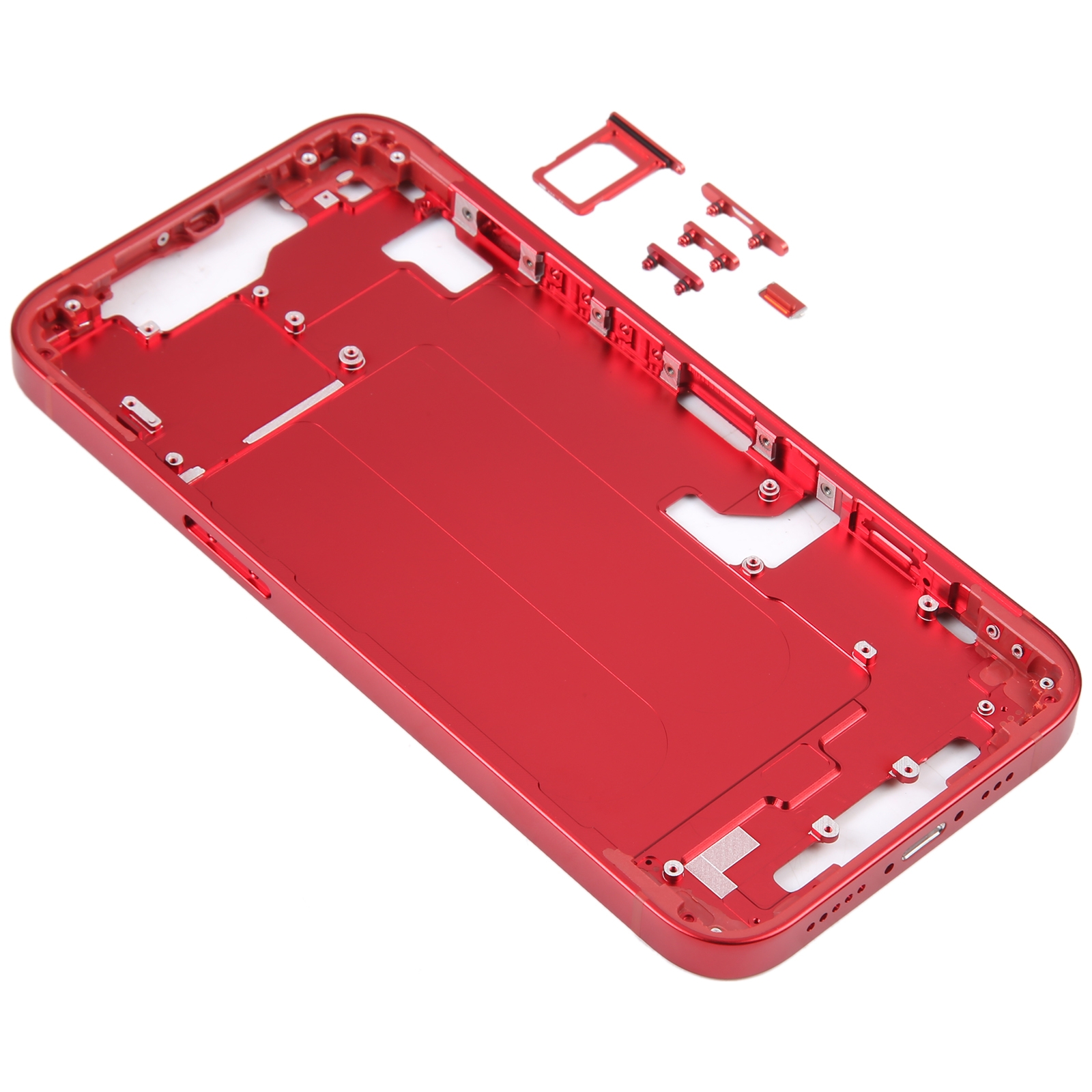 iPhone 14 Red Middle Frame with Side Keys Replacement - Image 3