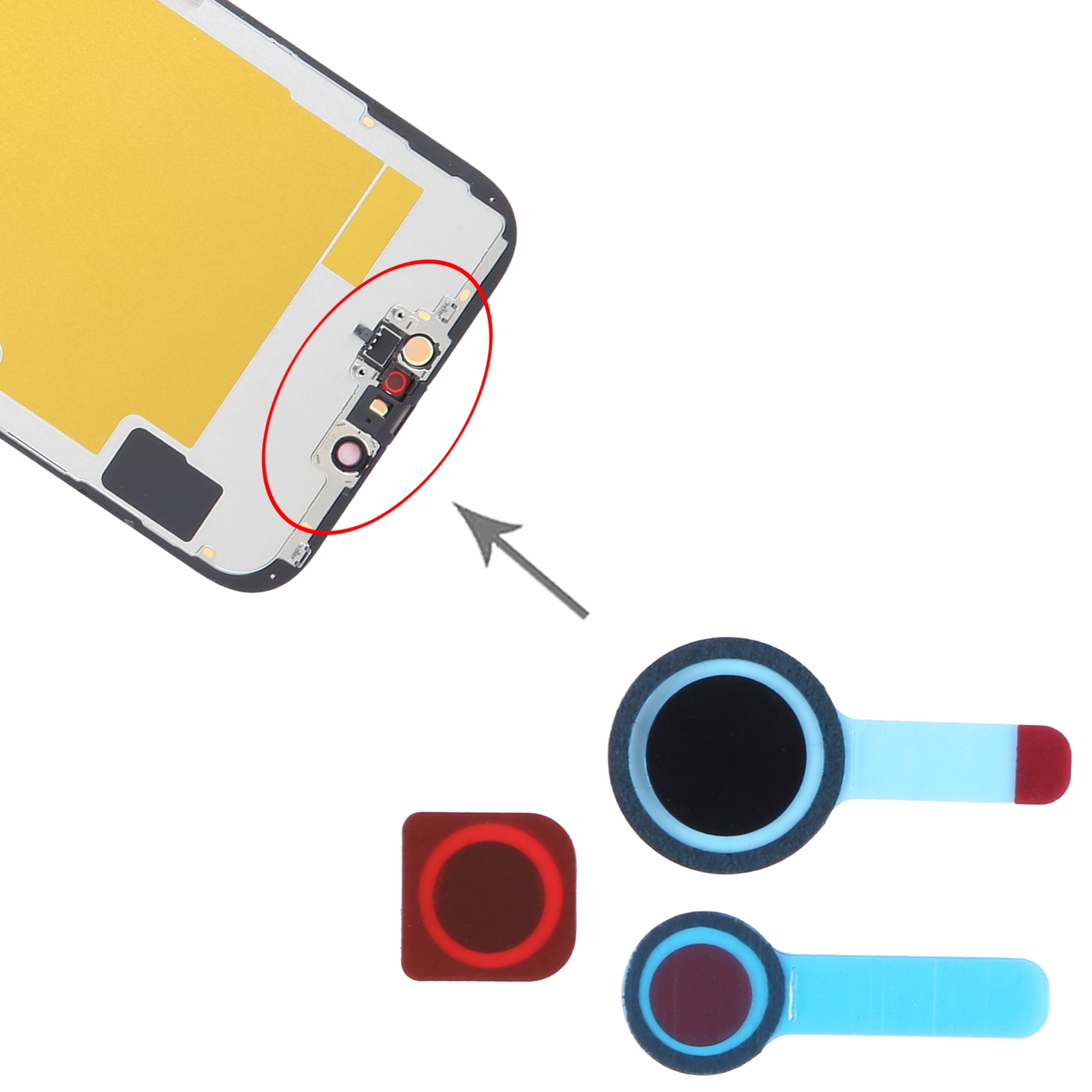 iPhone 14 Plus Front Camera Sealing Sticker Replacement - Image 4