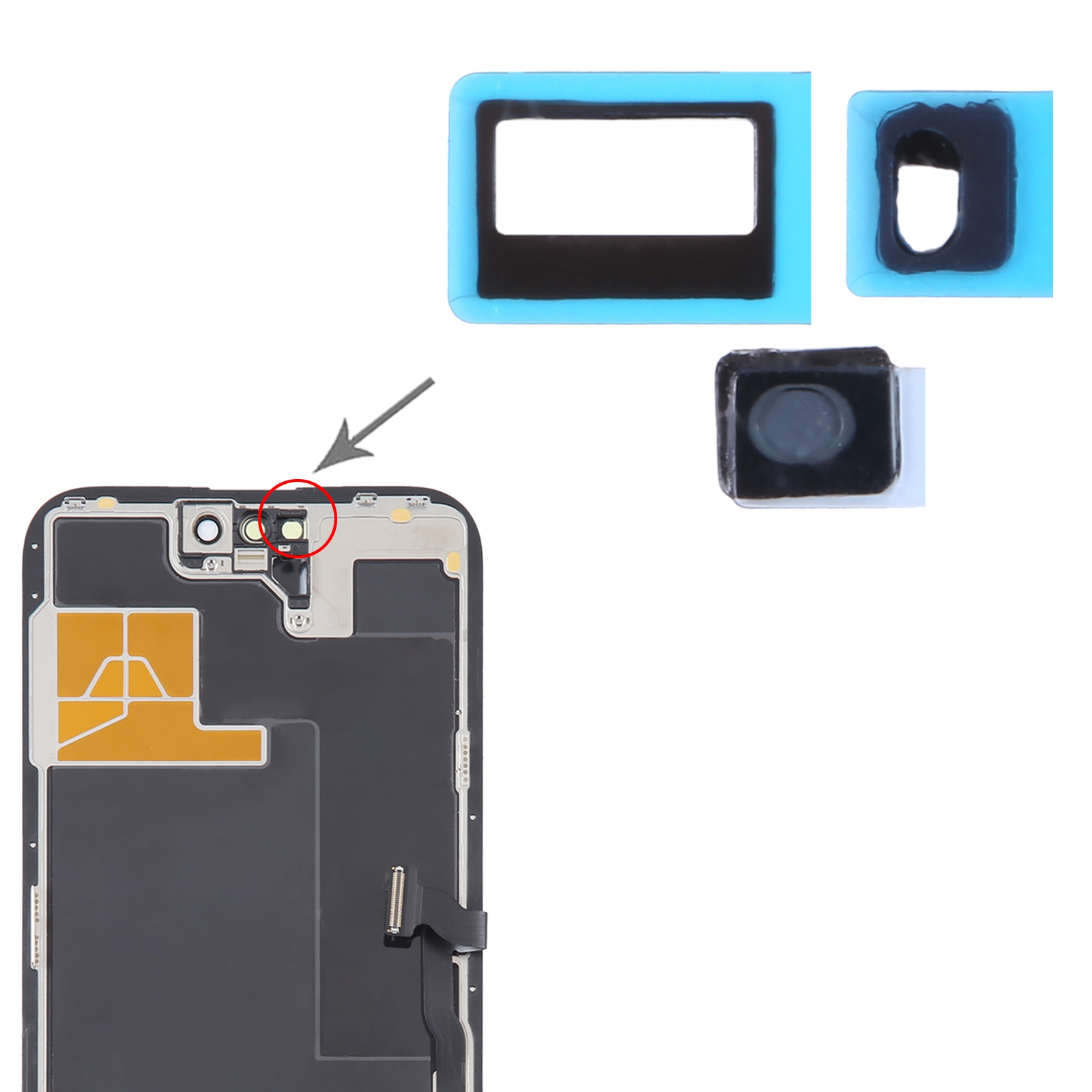 iPhone 14 Pro Max Sensor Back Adhesive Stickers Replacement - Image 4
