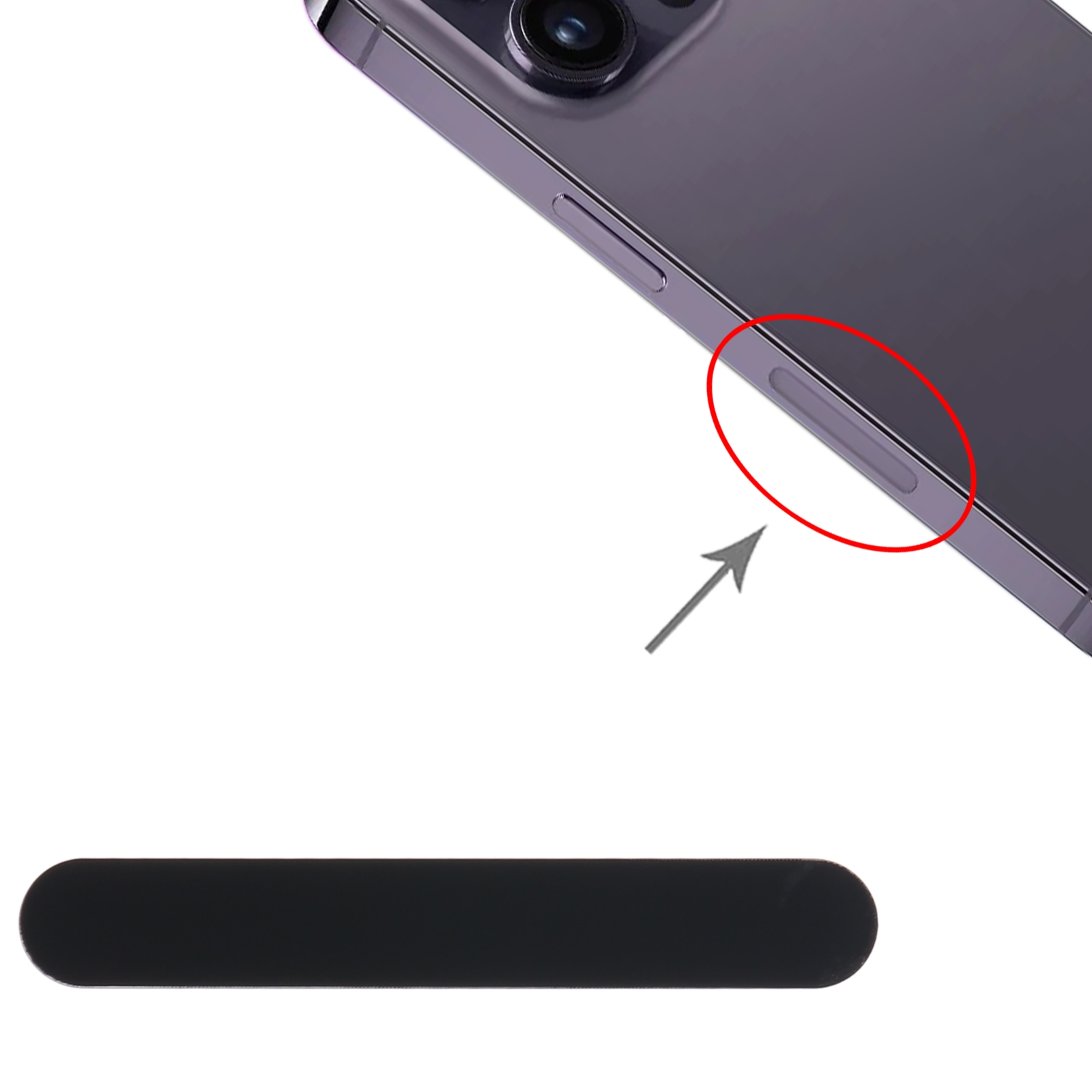 iPhone 14 Pro Max Black Antenna Glass Plate Replacement - Image 3
