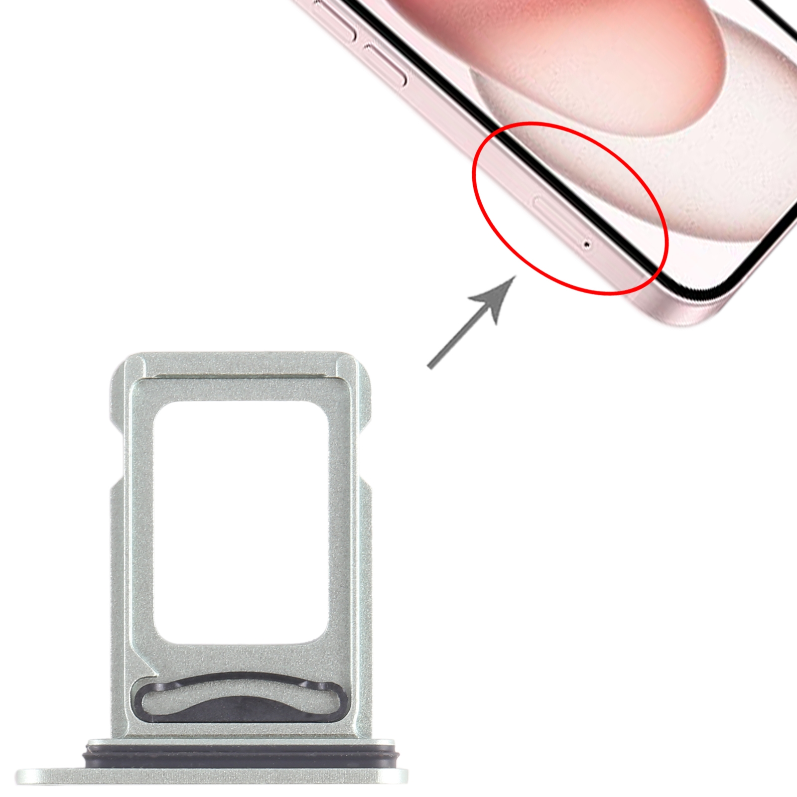 iPhone 15 Plus Green SIM Card Tray Replacement - Image 3