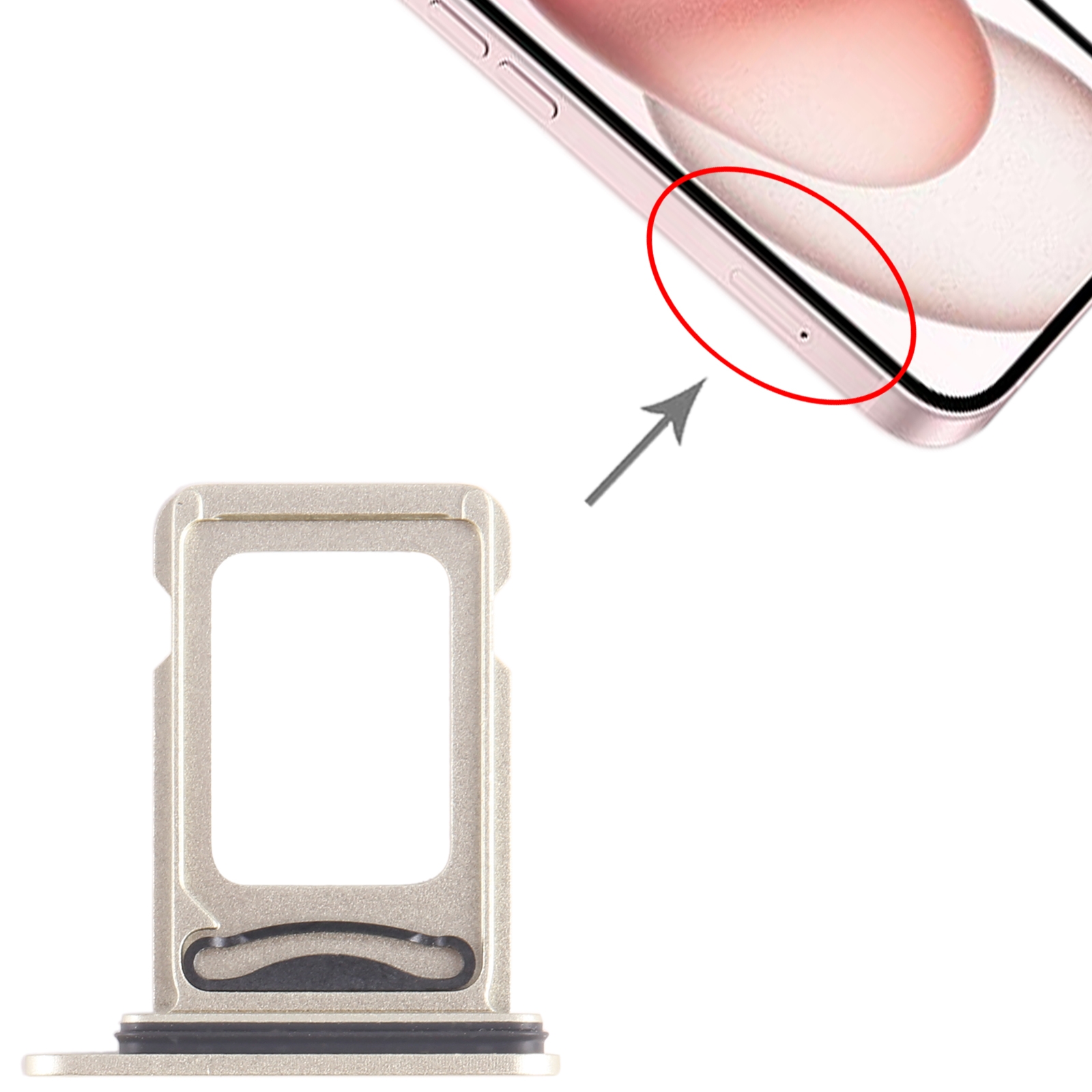 iPhone 15 Plus Yellow SIM Card Tray Replacement - Image 3