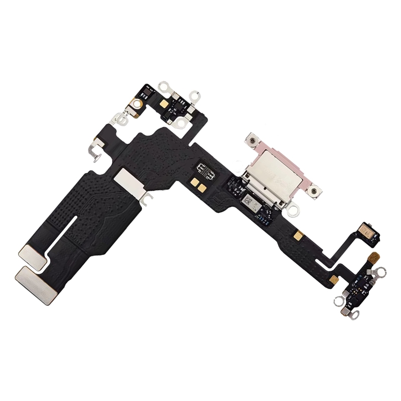 iPhone 15 Plus charging port flex cable pink