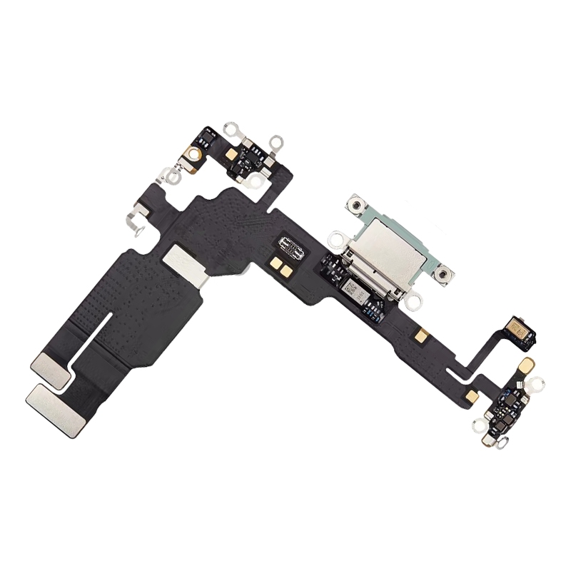 iPhone 15 Plus charging port flex cable green