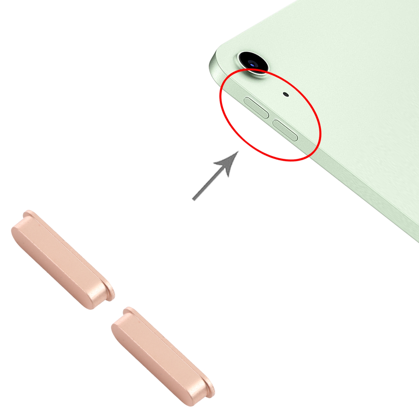 iPad Air 4 2020 Pink Volume Button Replacement - Image 3
