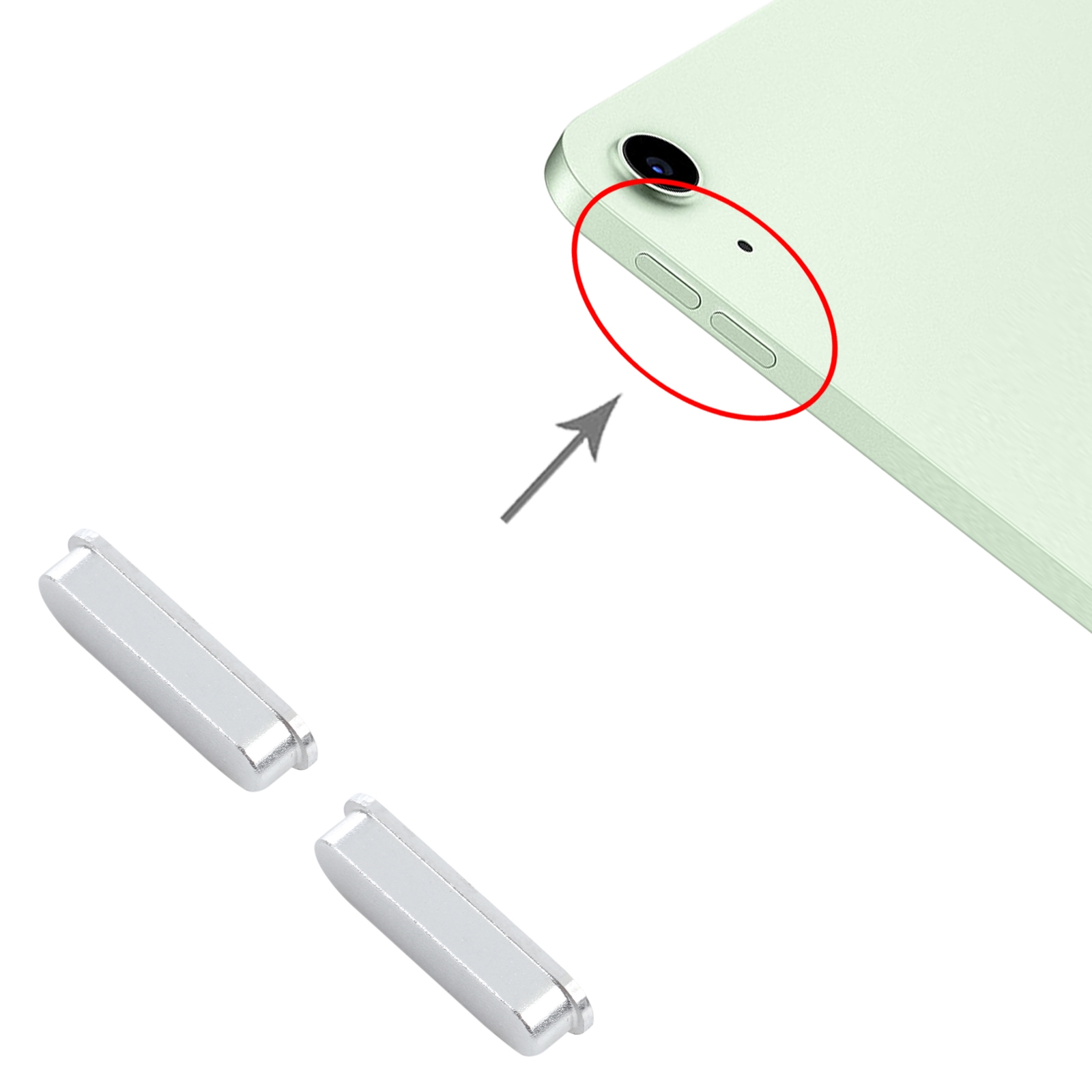 iPad Air 4 2020 Silver Volume Button Replacement - Image 3