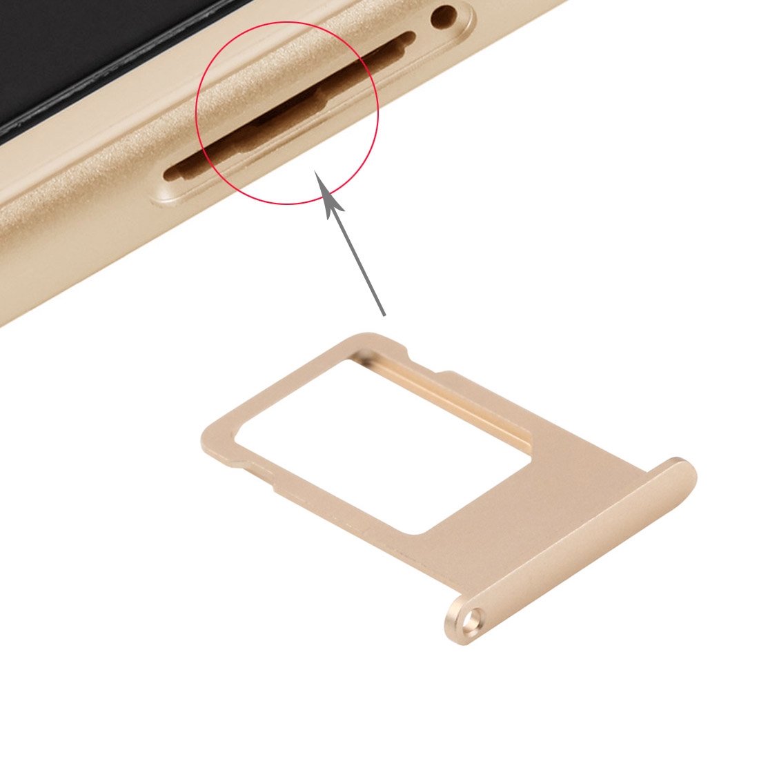 iPhone 6s Plus Gold SIM Card Tray Replacement - Image 3