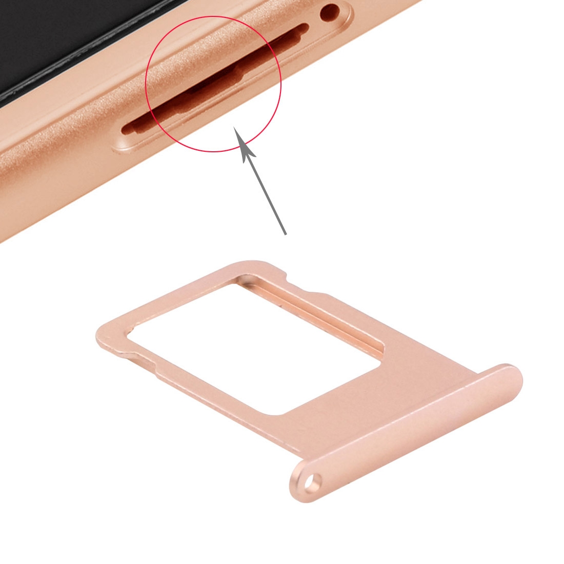 iPhone 6s Plus Rose Gold Card Tray Replacement - Image 3