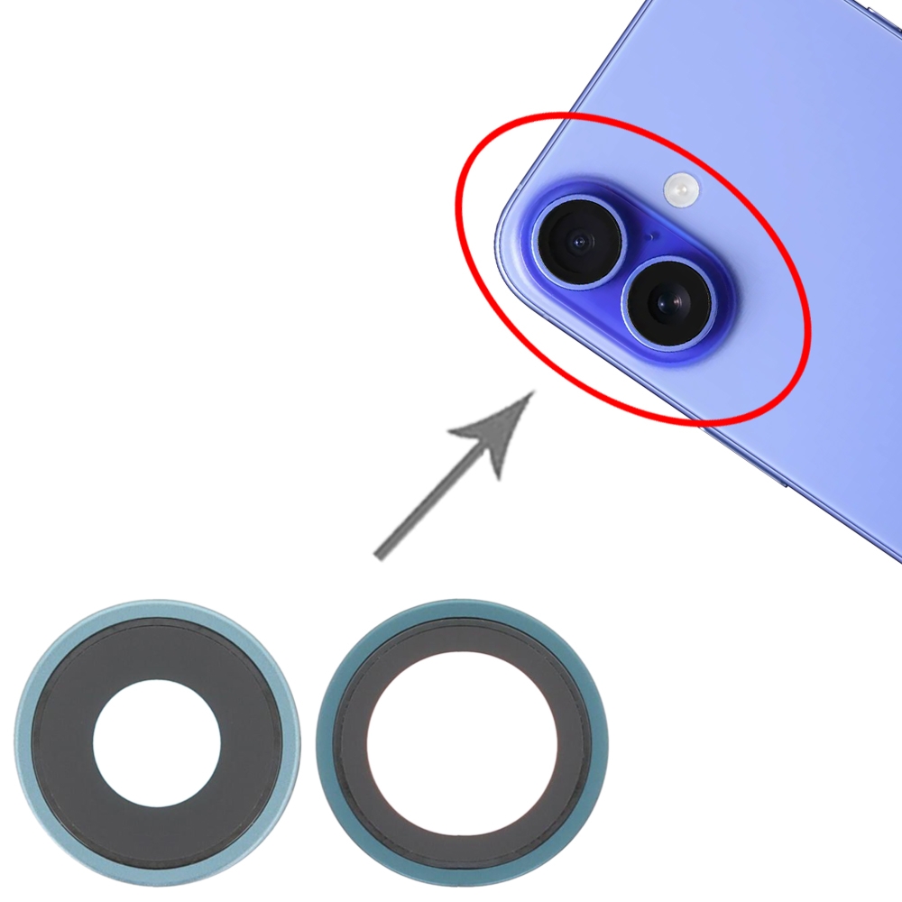 iPhone 16 Plus Green Rear Camera Lens Cover Replacement - Image 2