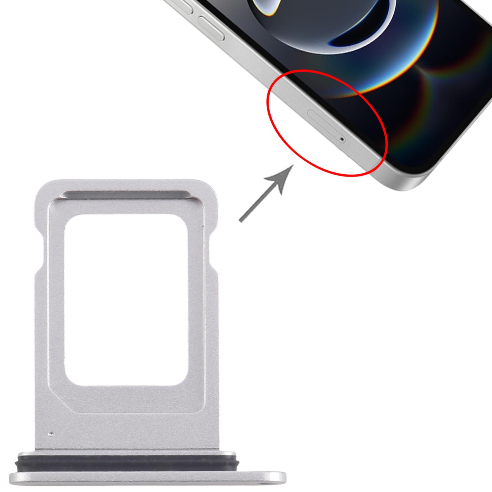 iPhone 16e Silver SIM Card Tray Replacement - Image 3
