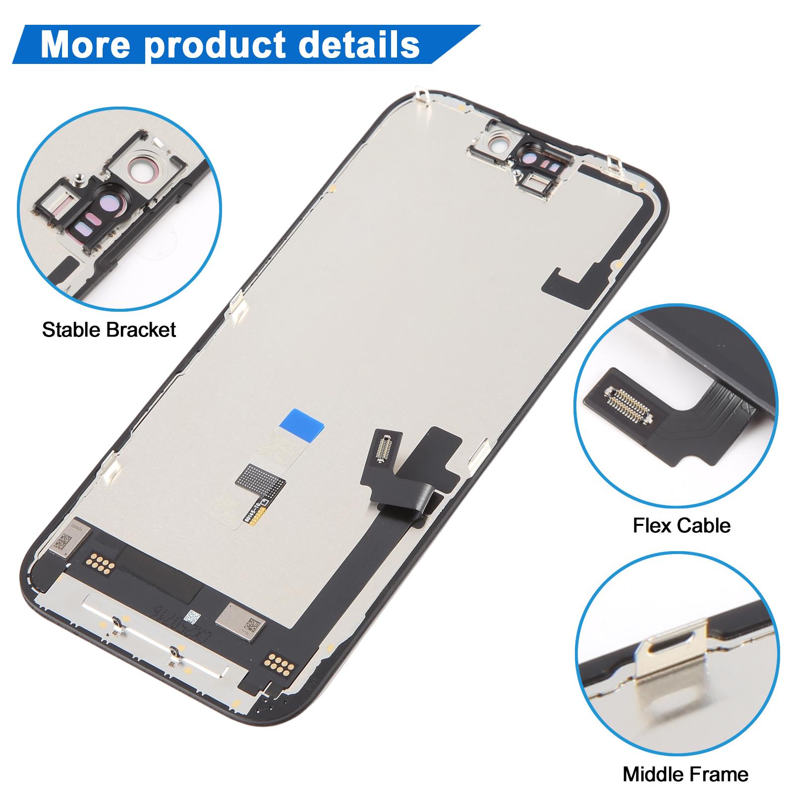 JK Hard OLED Screen For iPhone 16 Replacement - Image 2