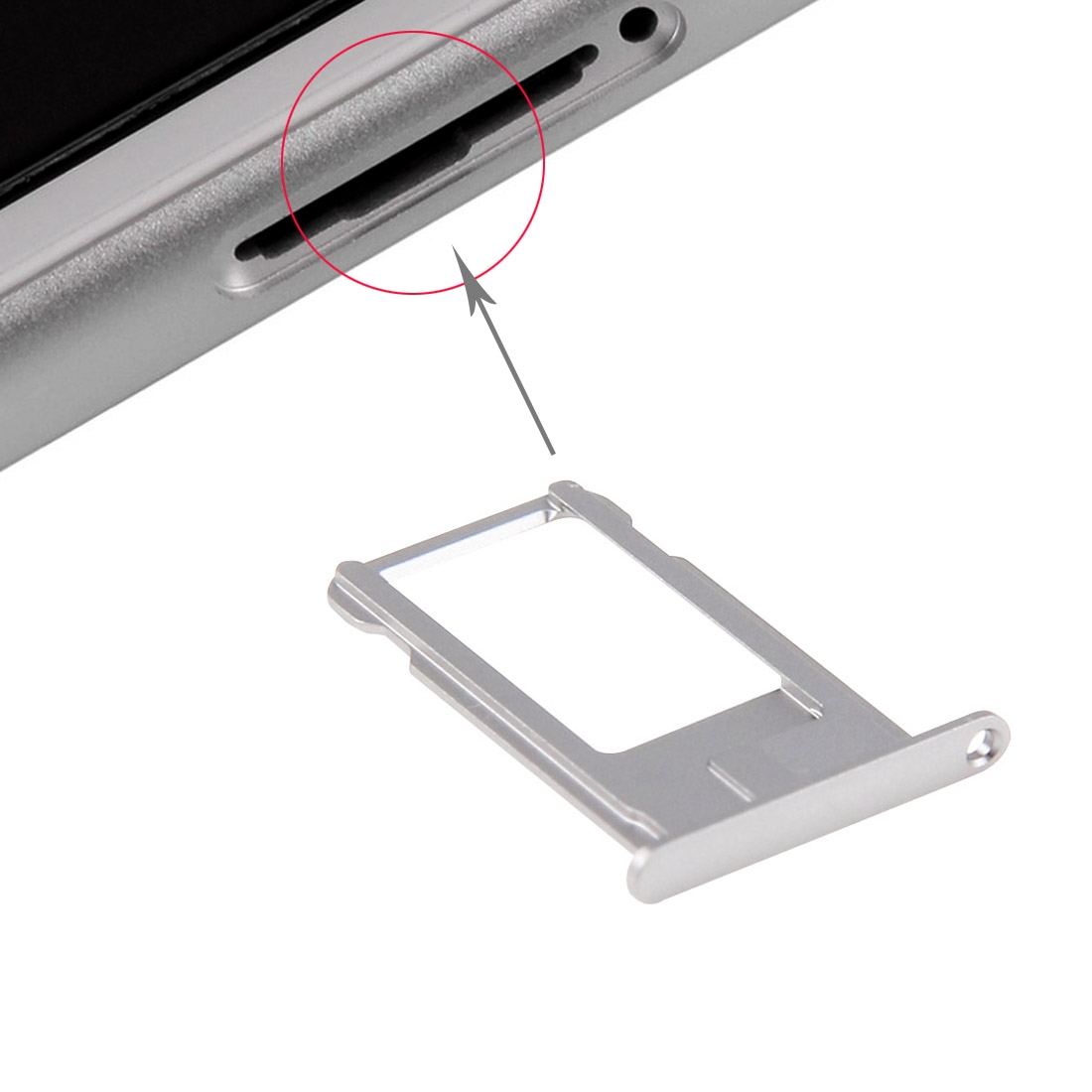 iPhone 6 Plus Grey Card Tray Replacement - Image 3