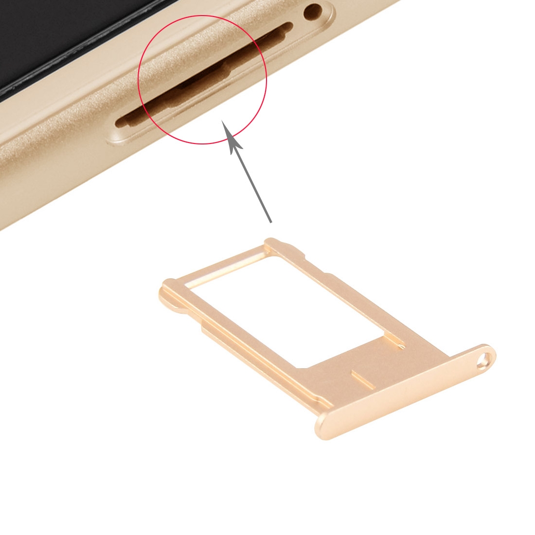 iPhone 6 Plus Gold Card Tray Replacement - Image 3