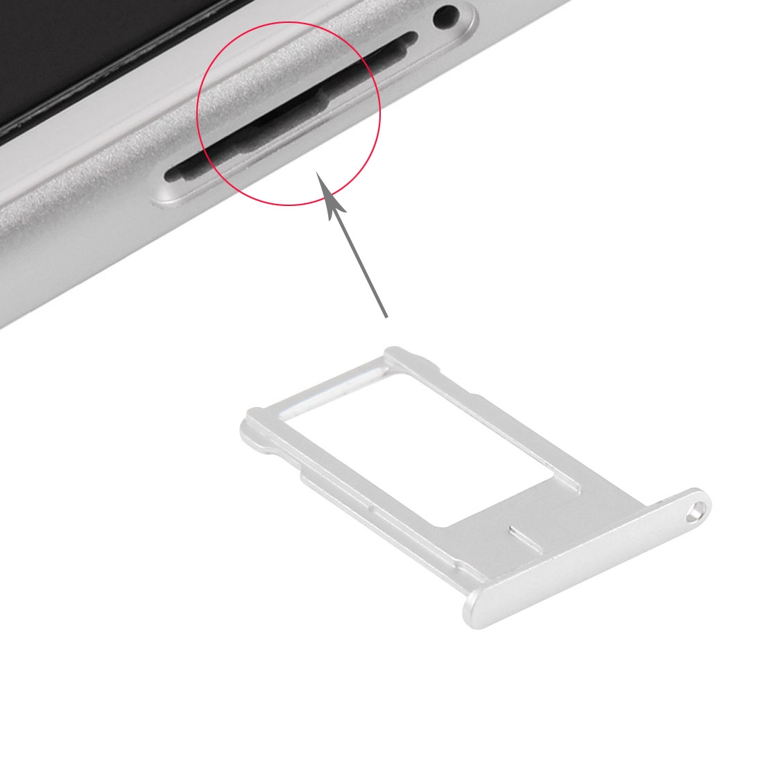 iPhone 6 Plus Silver SIM Card Tray Replacement - Image 3