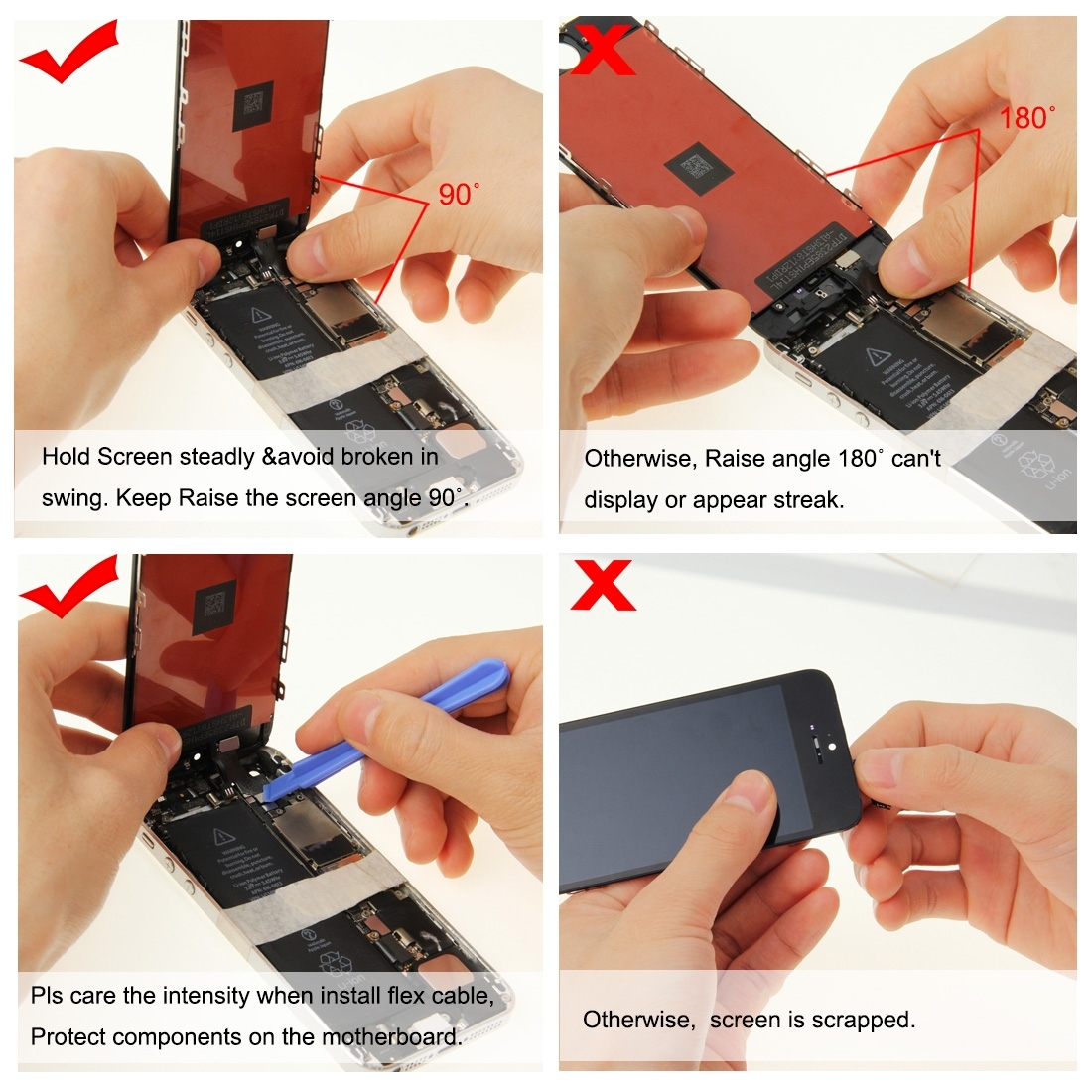 iPhone 6s Black TFT LCD Screen with Frame Replacement - Image 6