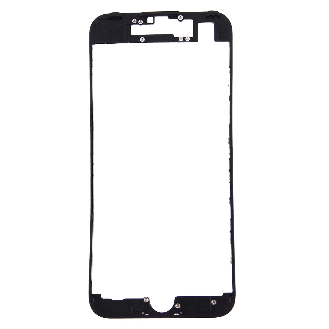 iPhone 7 Black Front LCD Screen Bezel Frame Replacement - Image 2