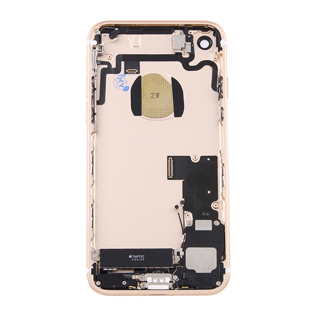 iPhone 7 Gold Battery Back Cover with Card Tray Replacement - Image 2