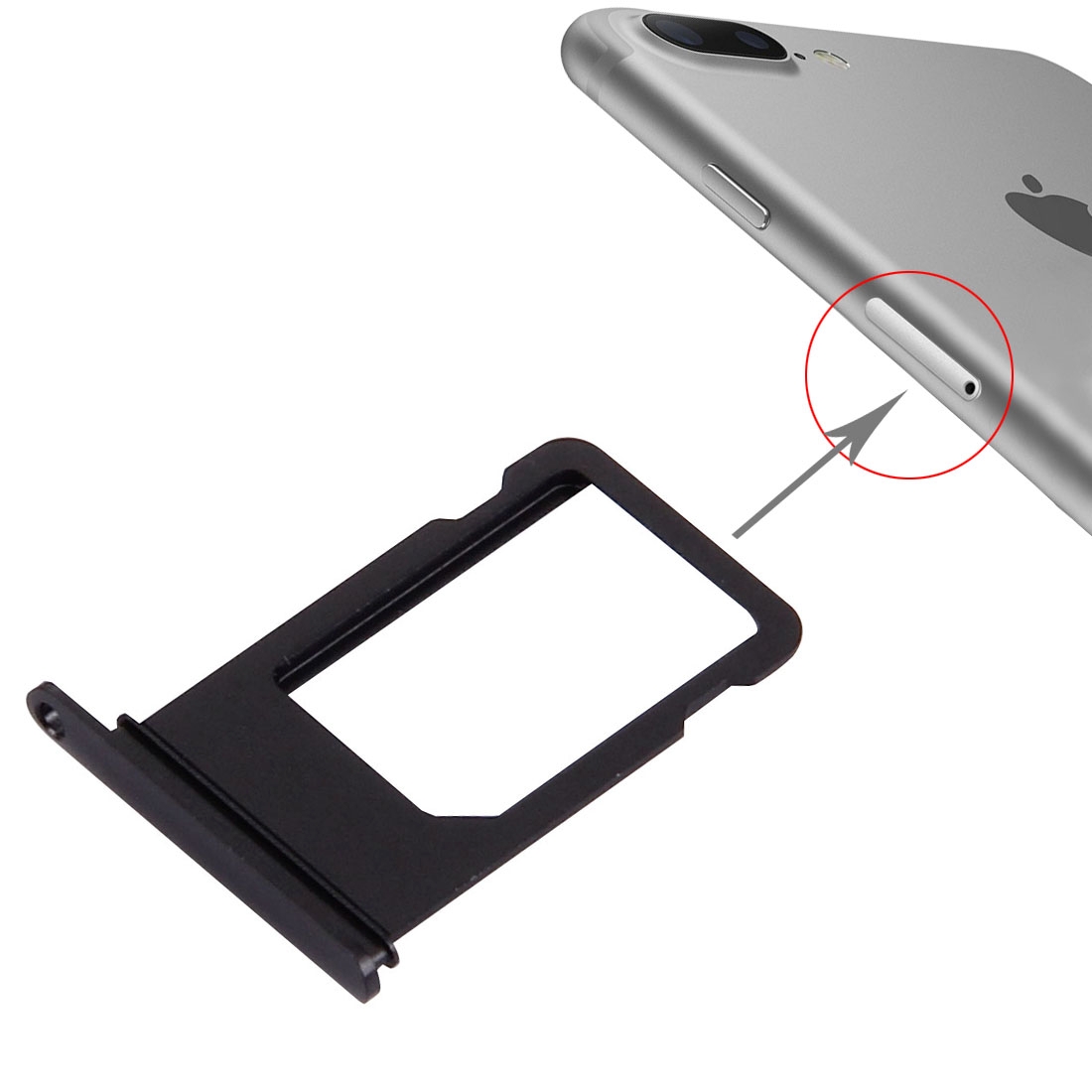 iPhone 7 Plus Black Card Tray Replacement - Image 3