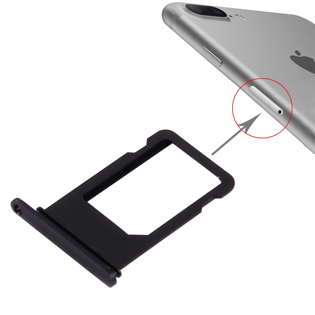 iPhone 7 Plus Dark Grey Card Tray Replacement - Image 3