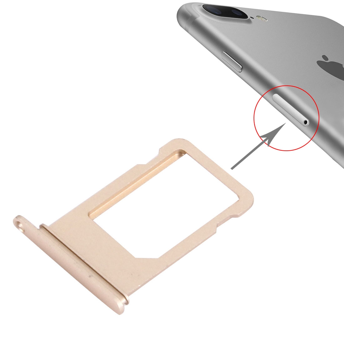 iPhone 7 Plus Gold Card Tray Replacement - Image 3