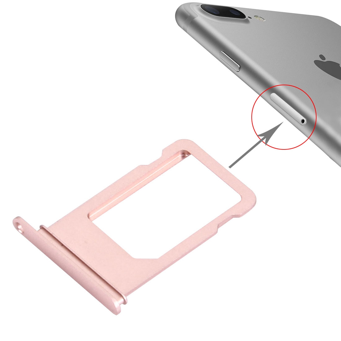 iPhone 7 Plus Rose Gold Card Tray Replacement - Image 3