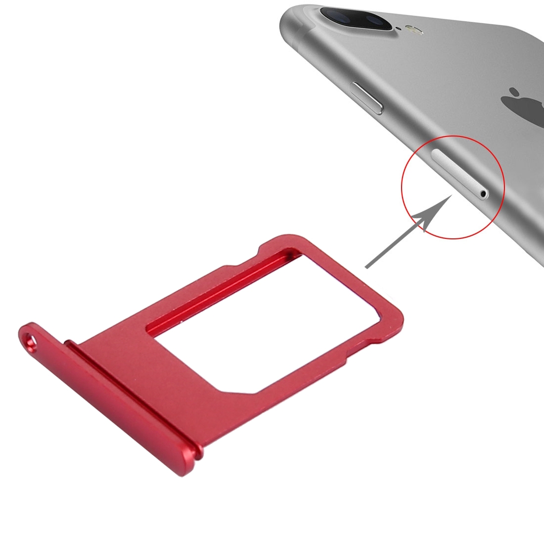 iPhone 7 Plus Red Card Tray Replacement - Image 3