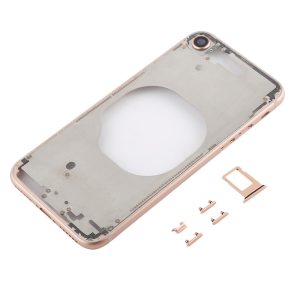 iPhone 8 gold transparent back cover replacement