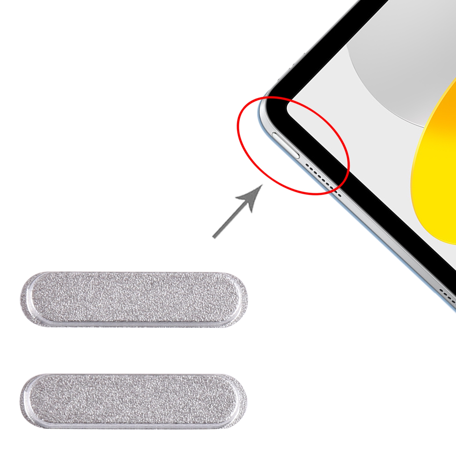 iPad 2022 A2696 A2757 White Power Button Replacement - Image 3