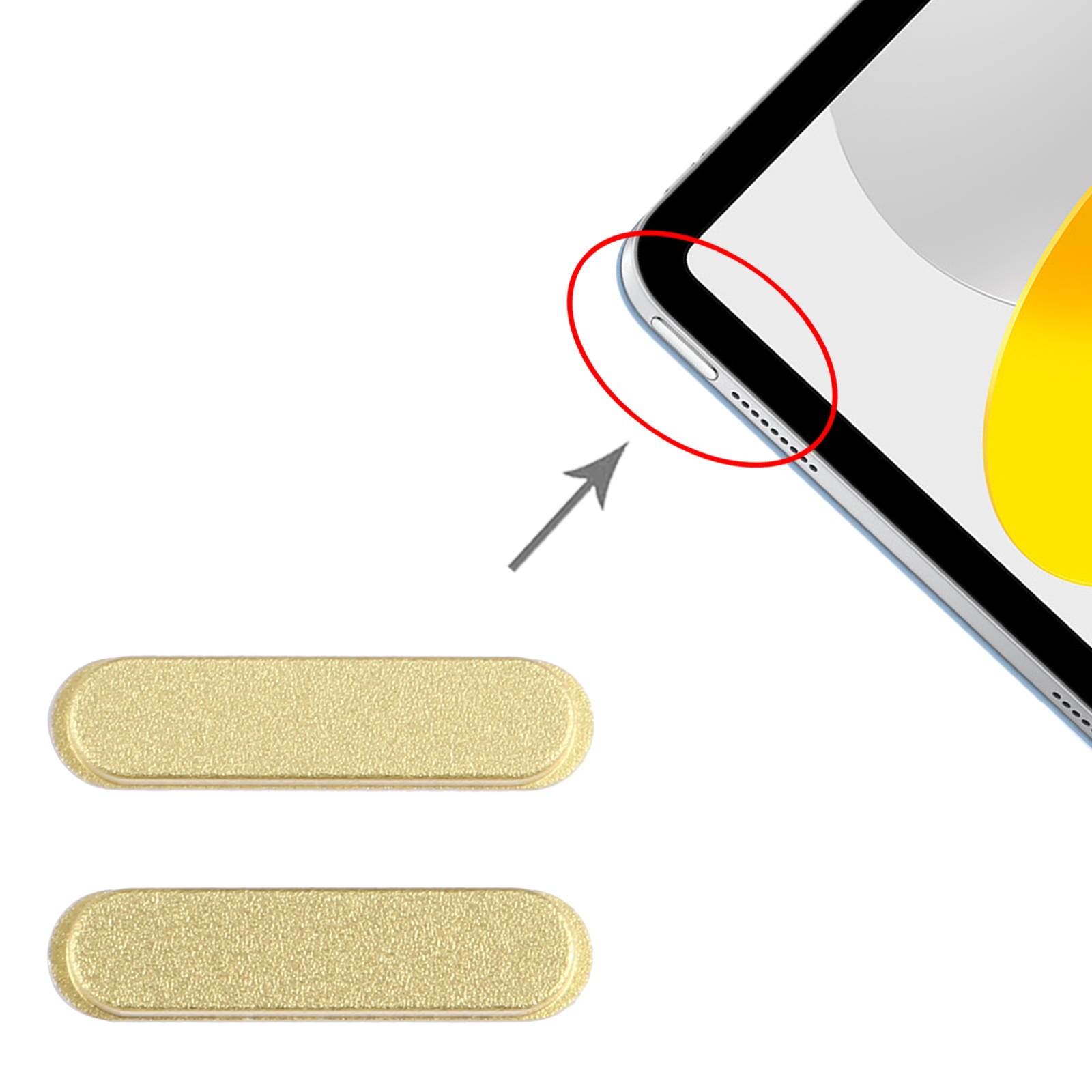 iPad 2022 A2696 A2757 Yellow Power Button Replacement - Image 3