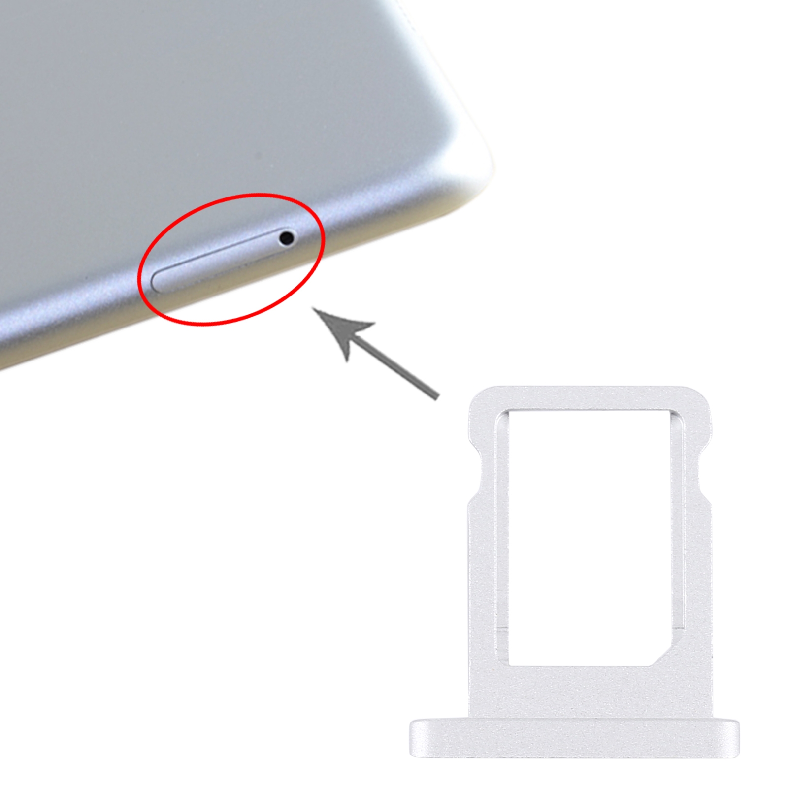 iPad Pro 10.5 inch 2017 Silver SIM Card Tray Replacement - Image 3