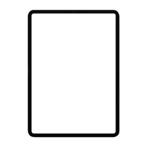 iPad Pro 11 2021 front screen glass replacement black