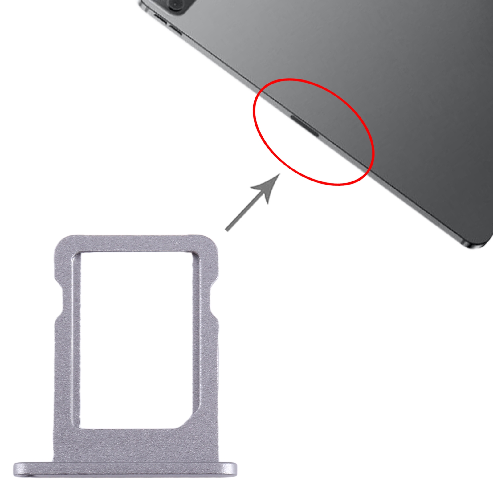 iPad Pro 12.9 2022 Grey SIM Card Tray Replacement - Image 3