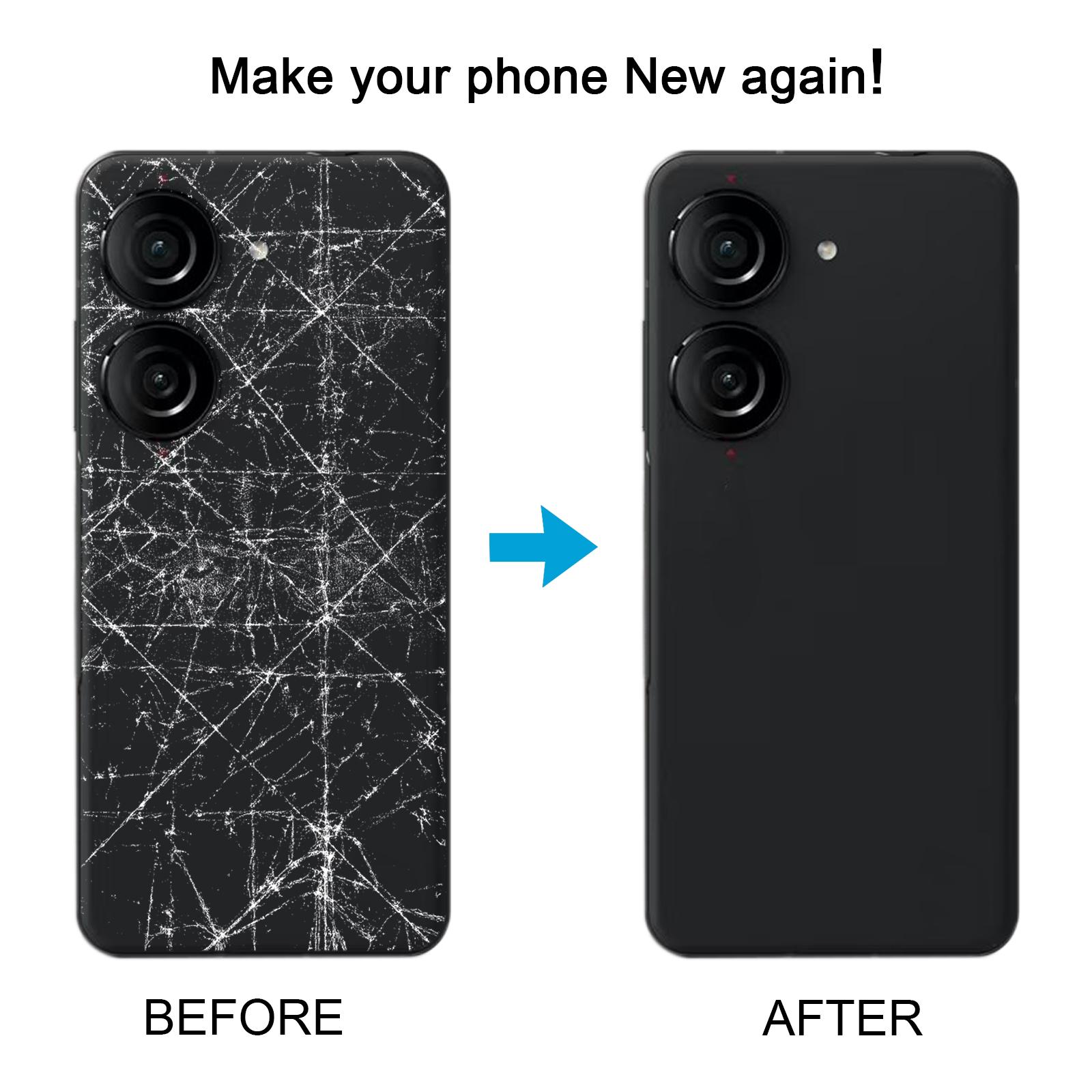 Asus Zenfone 10 AI2302 Green Leather Back Cover Replacement - Image 5
