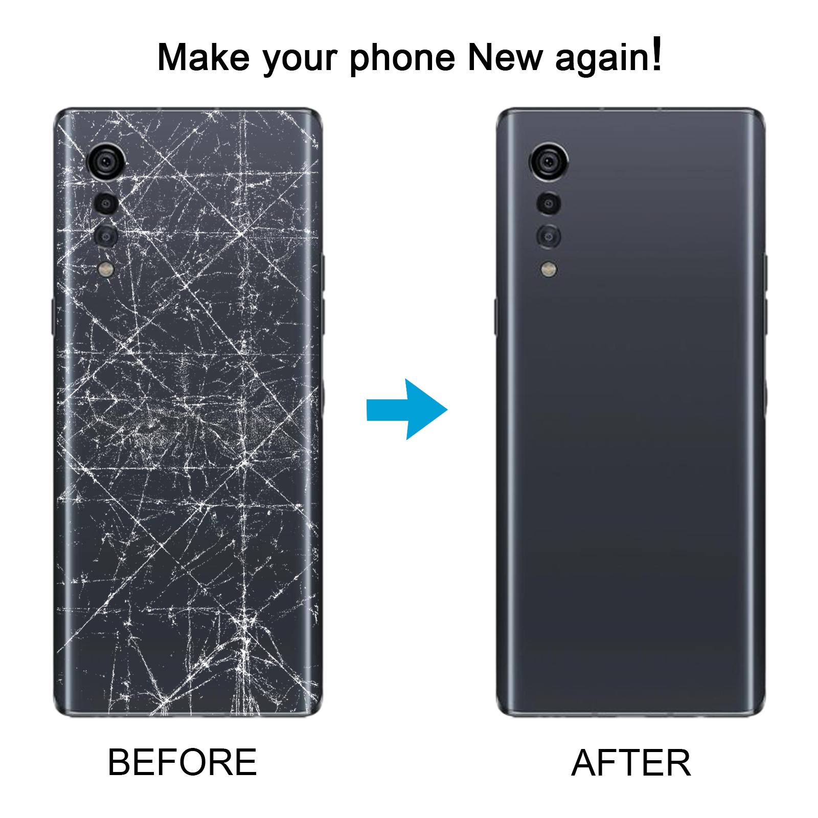 LG Velvet 5G Black Back Cover Replacement - Image 5