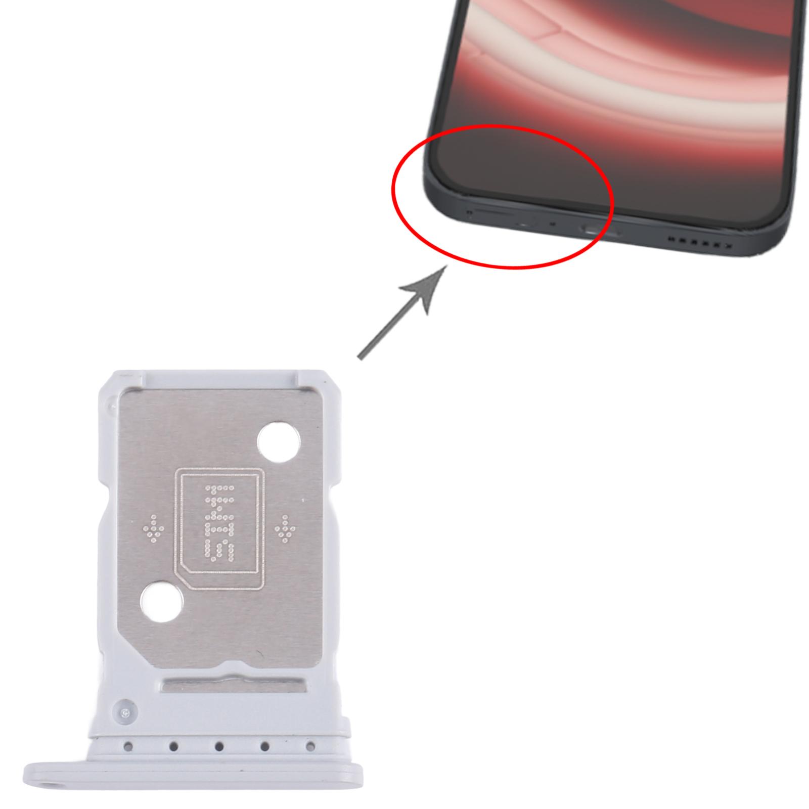 Nothing Phone 2A Silver SIM Card Tray Replacement - Image 3