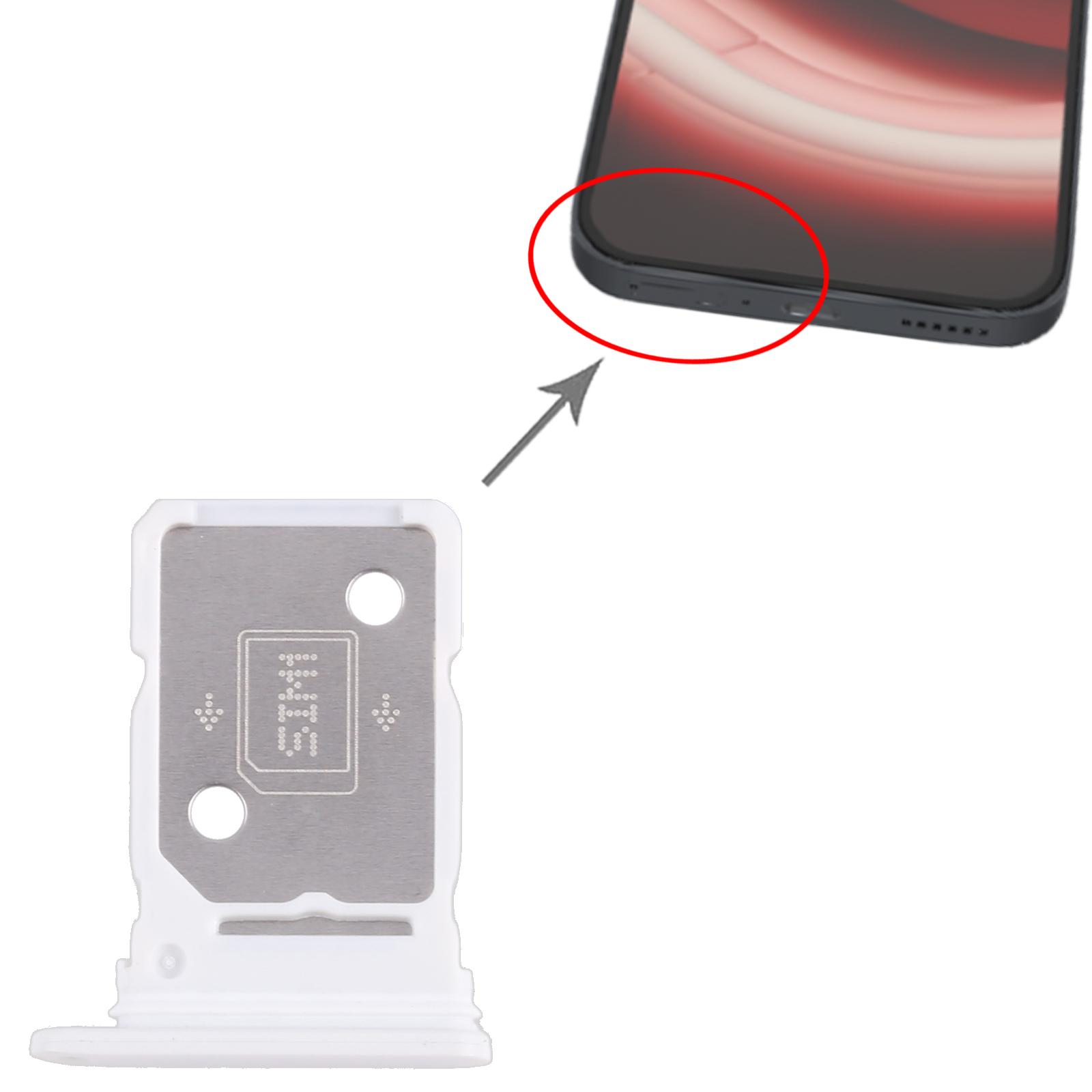 Nothing Phone 2A White SIM Card Tray Replacement - Image 3