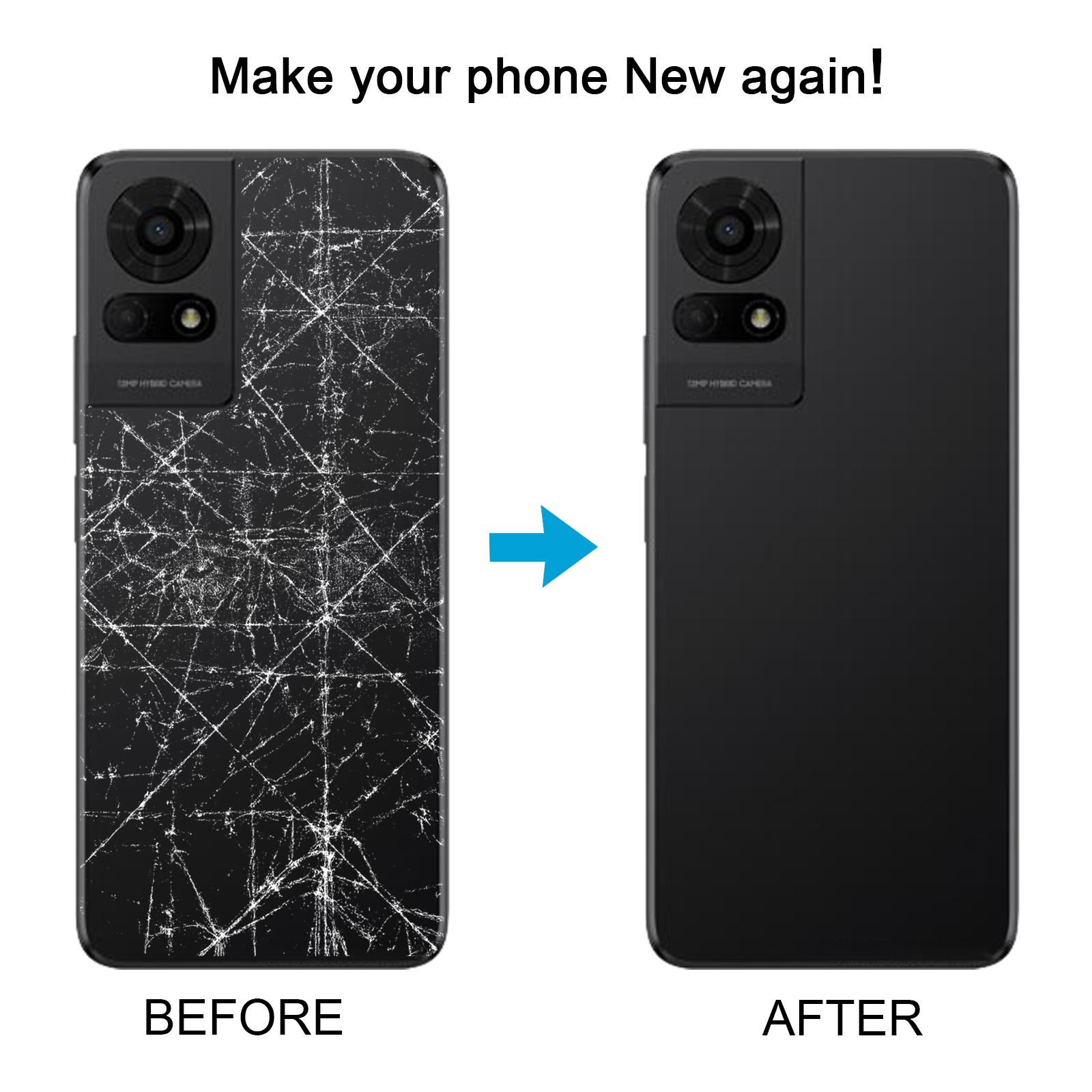 TCL 50 LE Black Back Cover with Camera Lens Replacement - Image 5