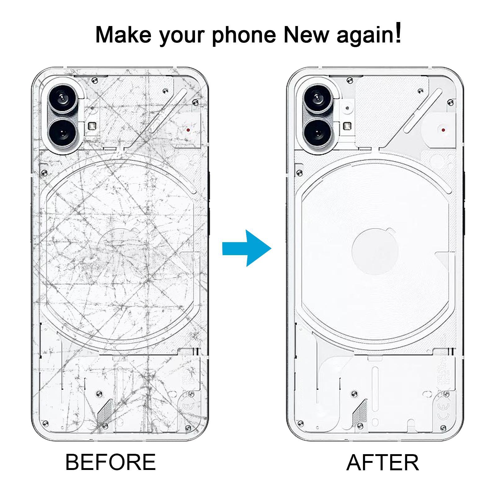 Nothing Phone 1 White Transparent Back Cover Replacement - Image 5